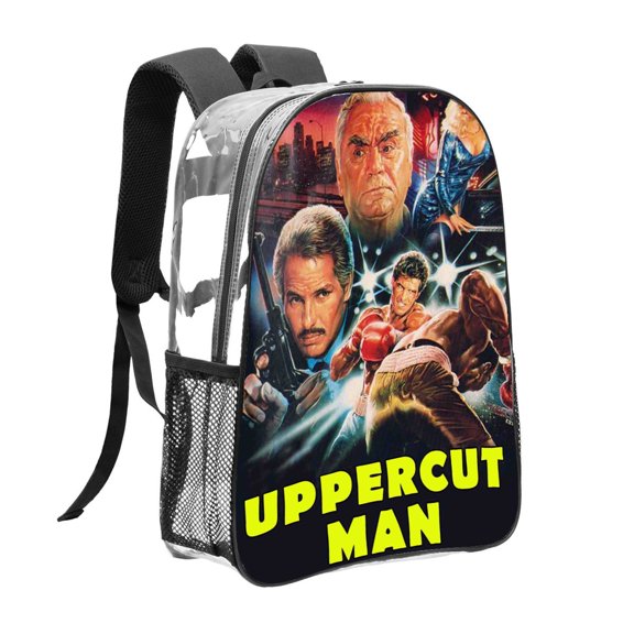 Uppercut Pattern Transparent Backpack Lightweight And fashionable Showcasing Personality And Leading The Trend