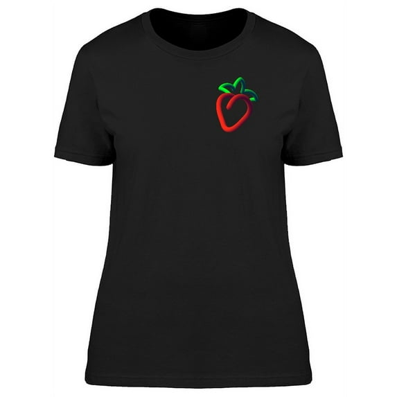Upperside 3D Strawberry T-Shirt Women -Image by Shutterstock, Female Small