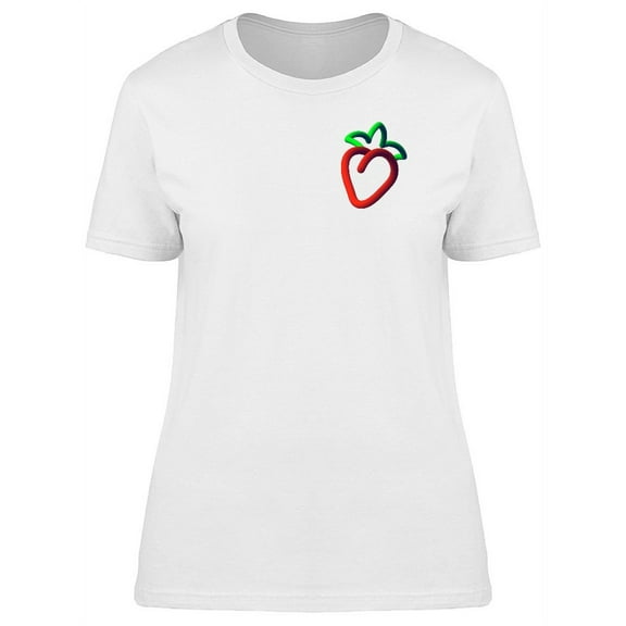 Upperside 3D Strawberry T-Shirt Women -Image by Shutterstock, Female x-Large