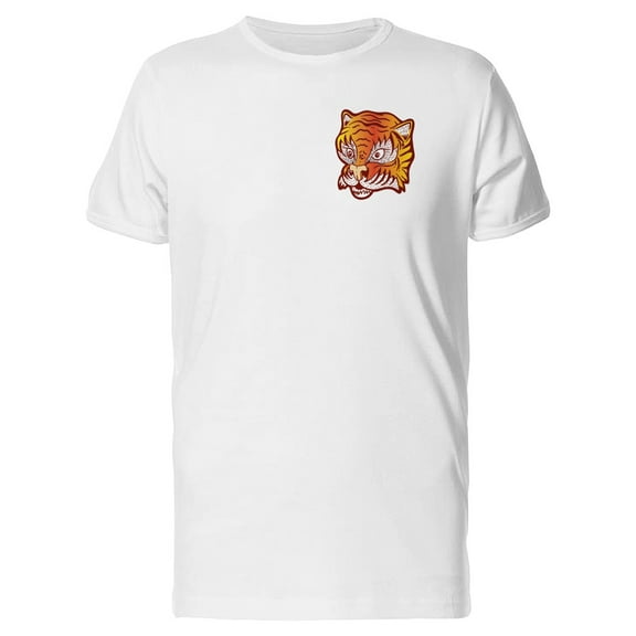 Upperside Abstract Tiger Head T-Shirt Men -Image by Shutterstock, Male 4X-Large
