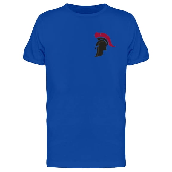 Upperside Black Spartan Helmet T-Shirt Men -Image by Shutterstock, Male x-Large