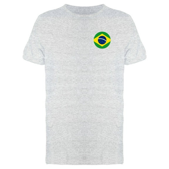 Upperside Brazil Flag T-Shirt Men -Image by Shutterstock, Male Large