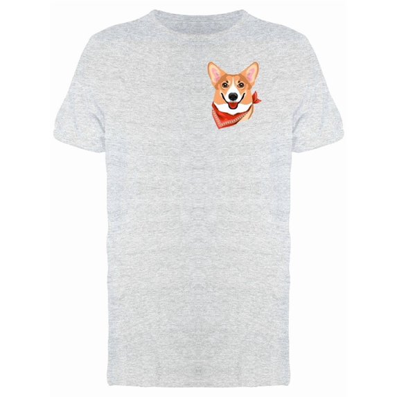 Upperside Corgi With Bandana Tee Men's -Image by Shutterstock