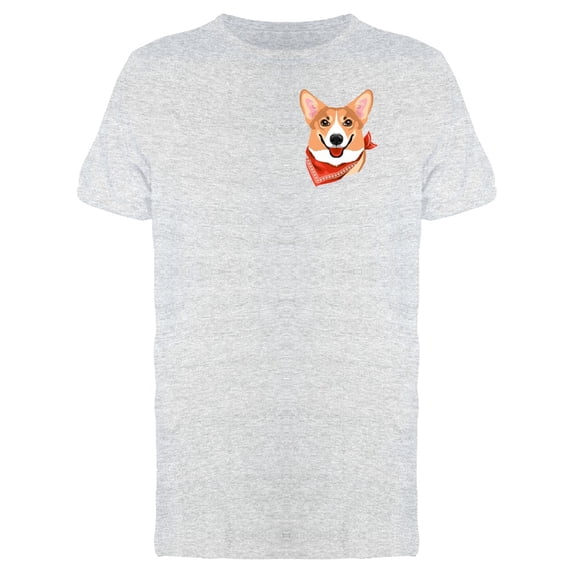 Upperside Corgi With Bandana Tee Men's -Image by Shutterstock