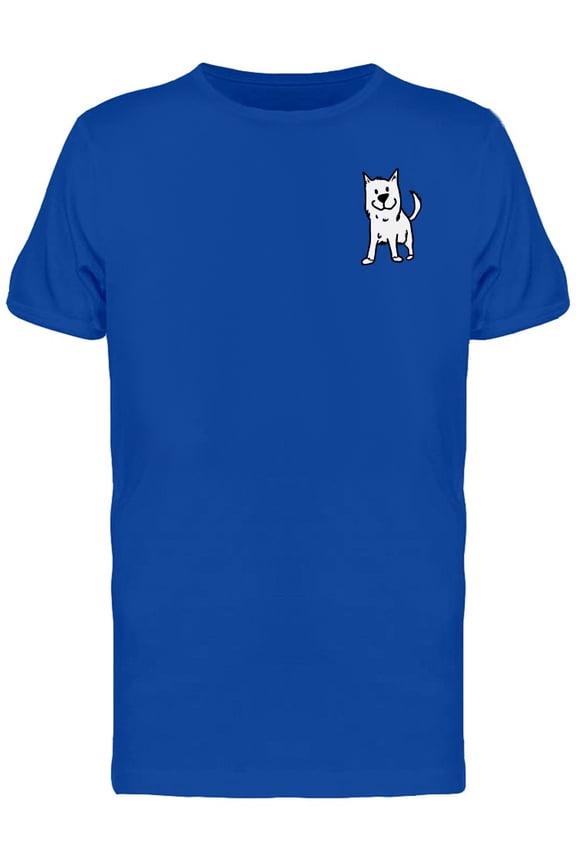 Upperside Cute Small Dog T-Shirt Men -Image by Shutterstock, Male 4X-Large