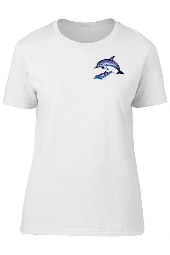 Upperside Dolphins Swimming T-Shirt Men -Image by Shutterstock, Male Medium