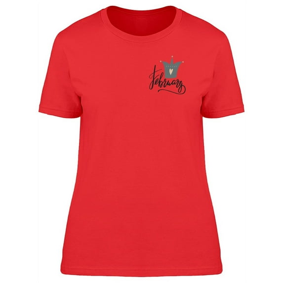 Upperside February Black Crown T-Shirt Women -Image by Shutterstock, Female Medium