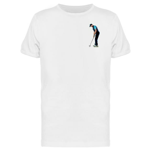 Upperside Golfer Ready To Hit T-Shirt Men -Image by Shutterstock, Male Large