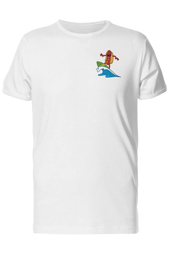 Upperside Hotdog Surfer T-Shirt Men -Image by Shutterstock, Male 4X-Large