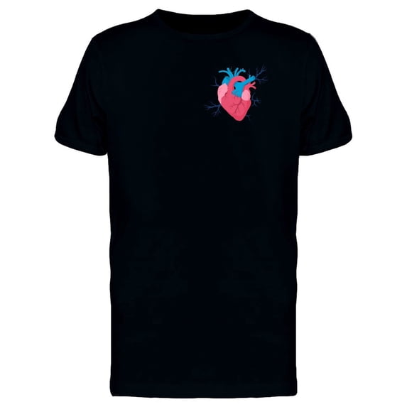 Upperside Human Heart With Veins Tee Men's -Image by Shutterstock