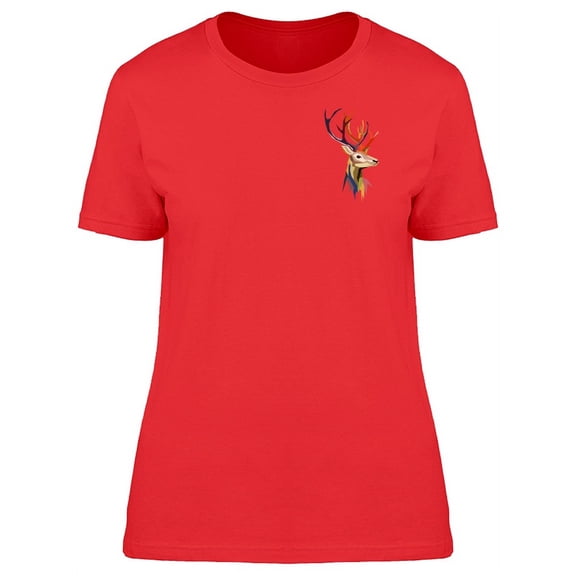 Upperside Low Poly Deer T-Shirt Women -Image by Shutterstock, Female Small