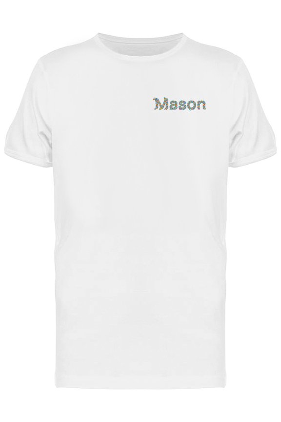 Upperside Mason Flowers T-Shirt Men -Image by Shutterstock, Male Large