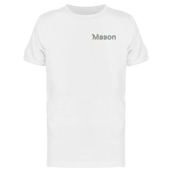 Upperside Mason Flowers T-Shirt Men -Image by Shutterstock, Male Large