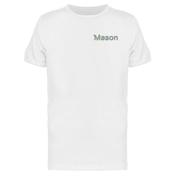 Upperside Mason Flowers T-Shirt Men -Image by Shutterstock, Male Small