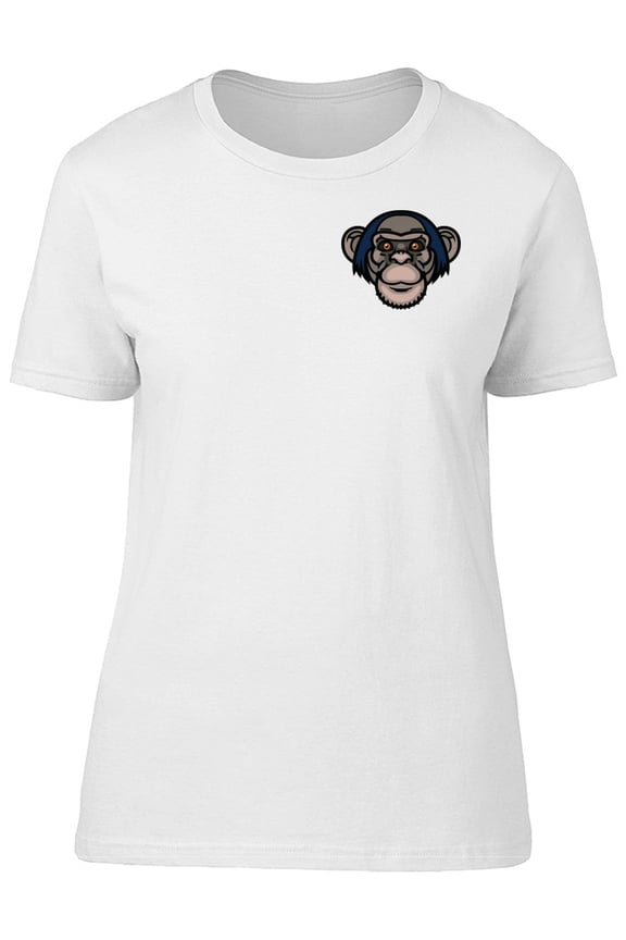 Upperside Monkey Head T-Shirt Men -Image by Shutterstock, Male 4X-Large