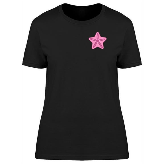 Upperside Pink Starfish T-Shirt Women -Image by Shutterstock, Female Medium