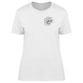 thumbnail image 1 of Upperside Small Flower Outline T-Shirt Women -Image by Shutterstock, Female XX-Large, 1 of 2