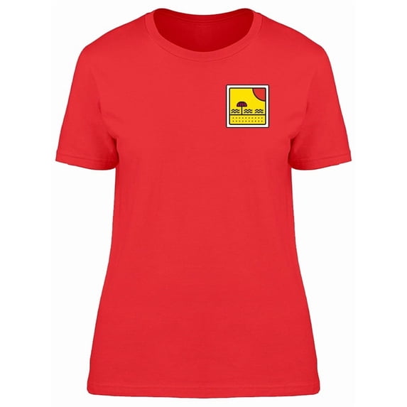 Upperside Summer Beach Pop Art Tee Women's -Image by Shutterstock