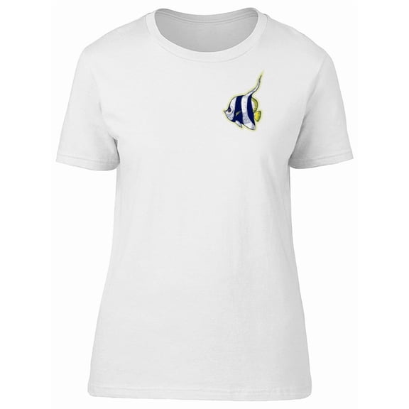 Upperside White Striped Fish T-Shirt Men -Image by Shutterstock, Male 3X-Large