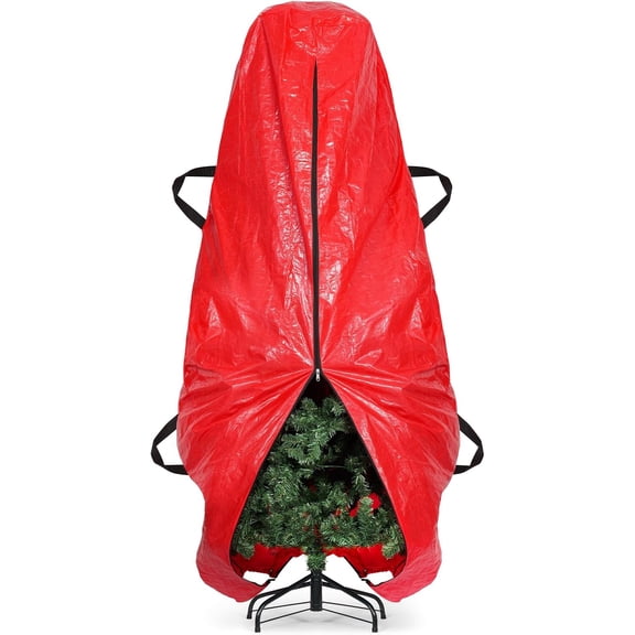 Upright Christmas Tree, Bag Heavy-Duty Reusable Zippered Upright, Holiday Tree Cover Container Case Attic Garage Home Warehouse Shed Loft Closet Storeroom Barn