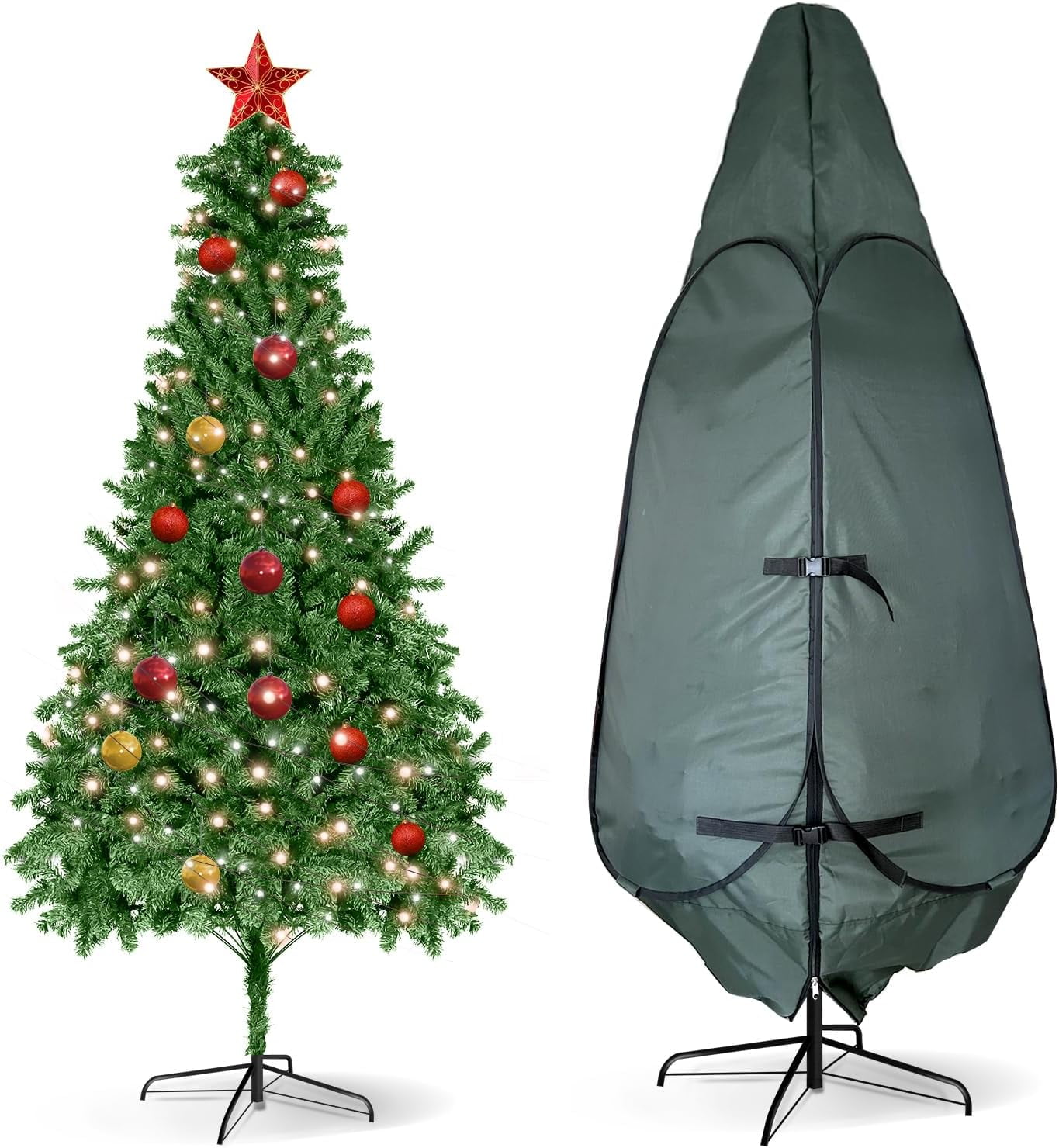 Upright Christmas Tree Storage Bag 7.5 Ft, christmas Tree Storage Bag 9
