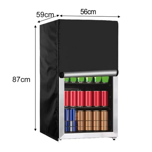 Upright Fridge Cover,Waterproof Outdoor 3.0 Cubic Compact for Mini Fridge Cover