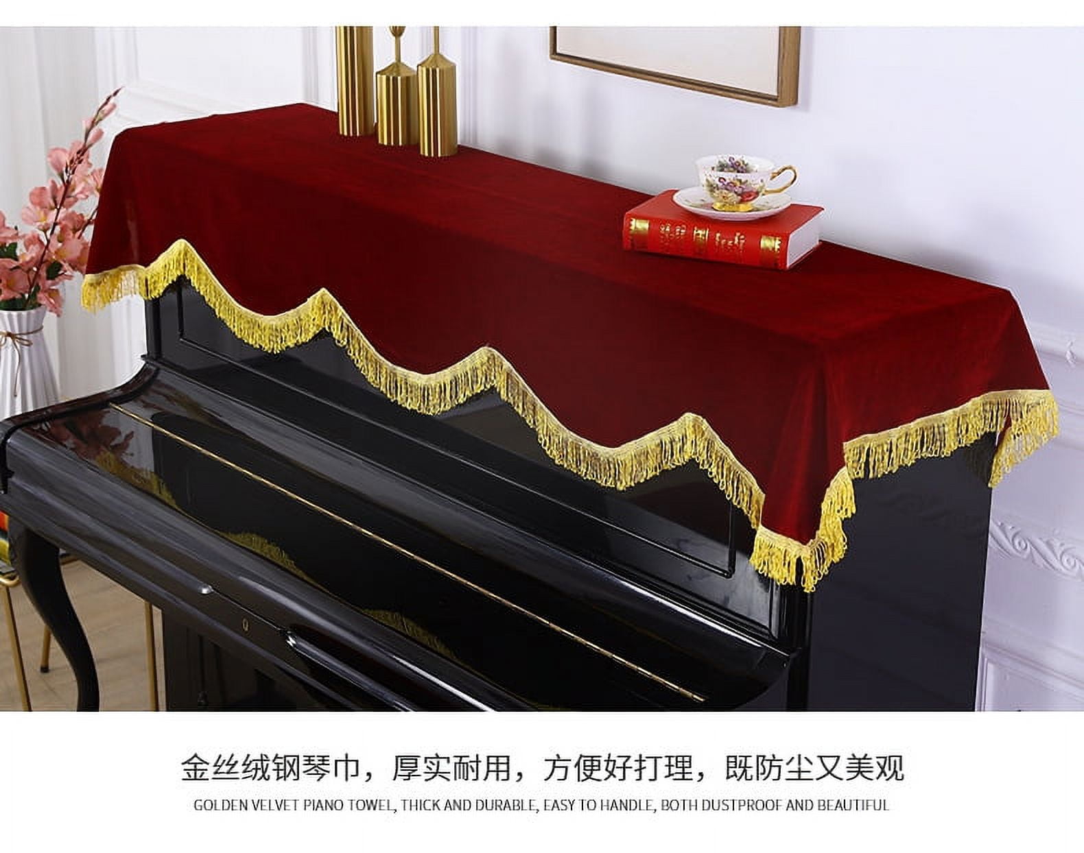 Upright Piano Cover Piano Dust Cover Upright Electric Piano Protective