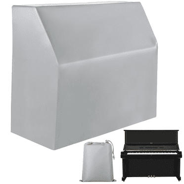 Upright Piano Cover, Piano Full Cover Dustproof Waterproof, Silver-Coated Oxford Fabric Piano Protective Cover, Block Sunlight