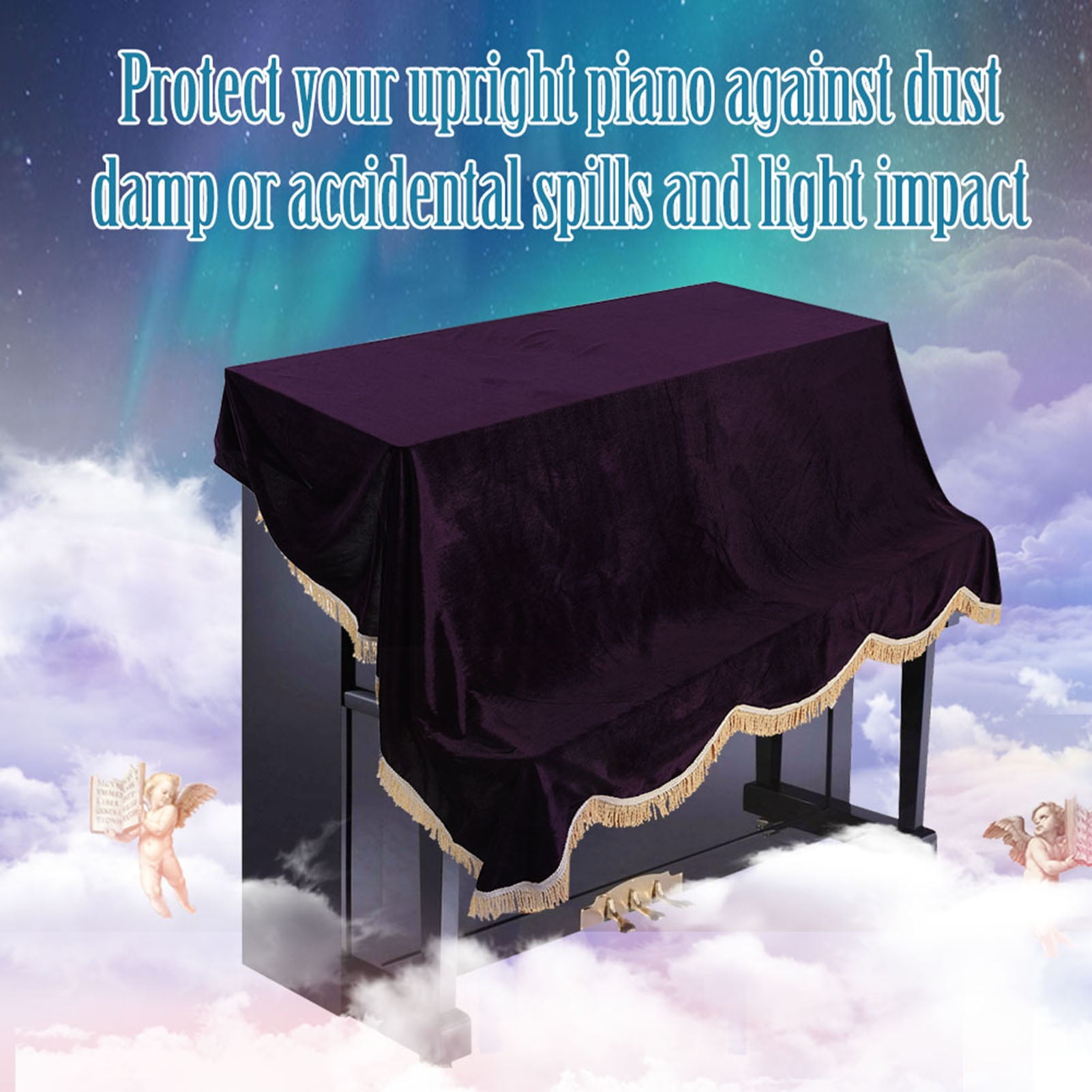 Upright Piano Dust Cover, Upright Piano Cover, Classic For Piano