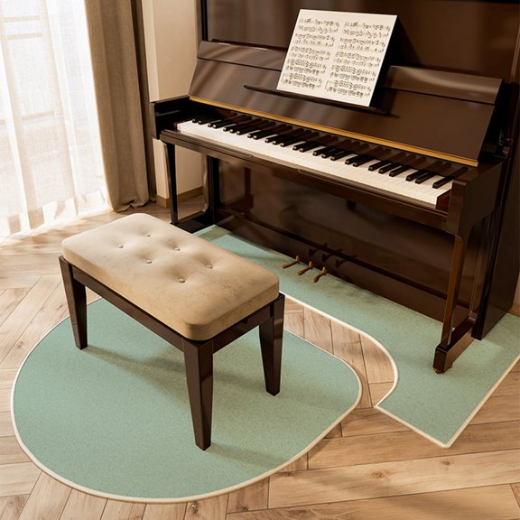 Upright Piano Soundproof Carpet, Noise Reduction Rugs Soundproof Mat Heat Insulation Non-Slip Runner Floor Mat for Living Room,Bedroom,Home