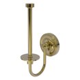 Upright Toilet Tissue Holder Unlacquered Brass