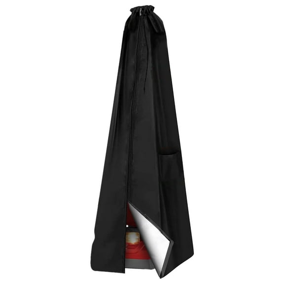 Upright Vacuum Cleaner Protective Cover, Household Upright Vacuum Cleaner Storage Pouch, Dustproof and Waterproof, Black (Bag Only)