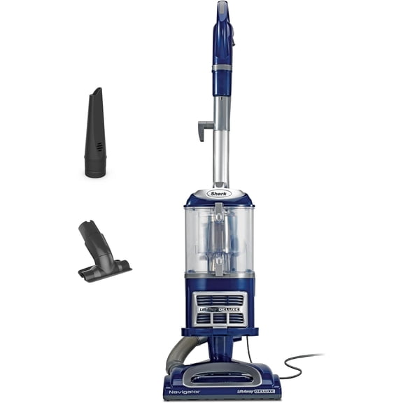 Upright Vacuum, Navigator Lift-Away Deluxe with Large Dust Cup Capacity, HEPA Filter, Swivel Steering, Upholstery Tool & Crevice Tool, Blue, NV360