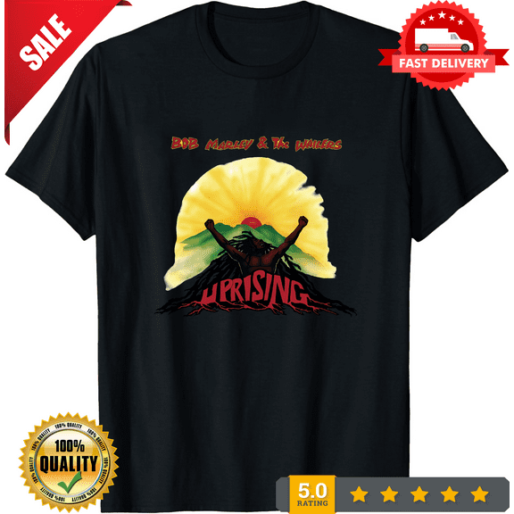 Uprising Reggae Spirit Graphic Shirt Classic Music Tribute Rastafarian Vibes Tee, ULTRA LIMITED-TH69098