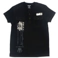 thumbnail image 1 of Uproar Big Boy's Black Military Style Henley T-Shirt (M10/12), 1 of 3