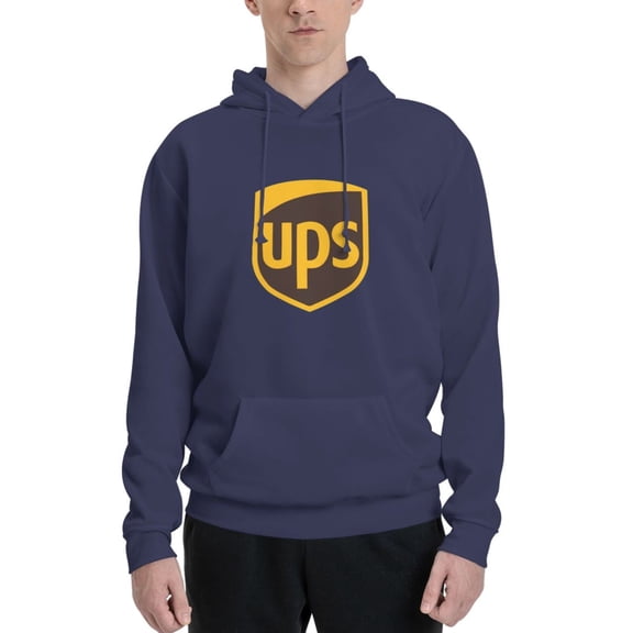 Ups Hoodie Men Women Unisex Fleece Casual Pullover Sweatshirt With Kangaroo Pocket Fleece-Lined