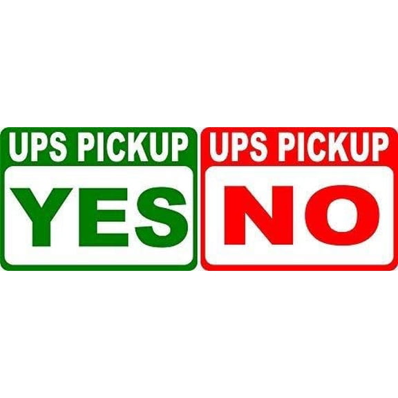Ups Yes Pick Up No Pick-Up Sign Metal Funny Warning Sign for Property Notice Sign Plaque for Home Decor 8x12 2-Sided United Parcel Service Delivery Pickup Rules
