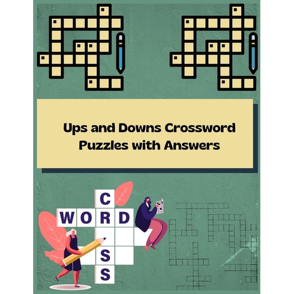 Ups and Downs Crossword Puzzles with Answers: Activity Puzzles Book, (Paperback)