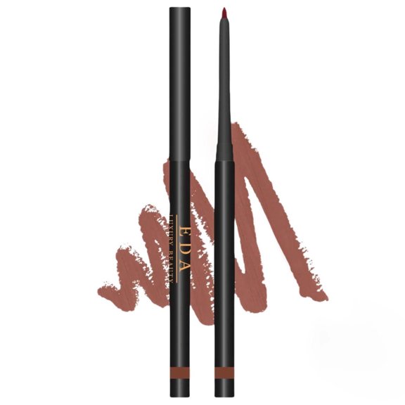 Light Brown Lip Liner, Creamy Smooth High-Pigmented Vegan Retractable Lip Pen, Upscale