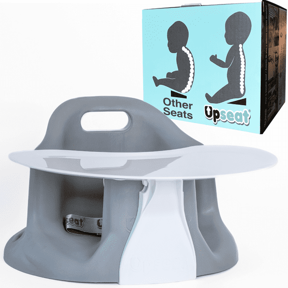 Upseat Baby Floor Seat Booster Chair for Sitting Up with Removable Tray