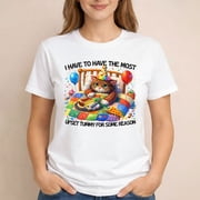 Upset Tummy Cat T-Shirt   Funny I Have to Have the Most Upset Tummy Meme Tee for Cat Lovers & Sarcastic Humor Fans