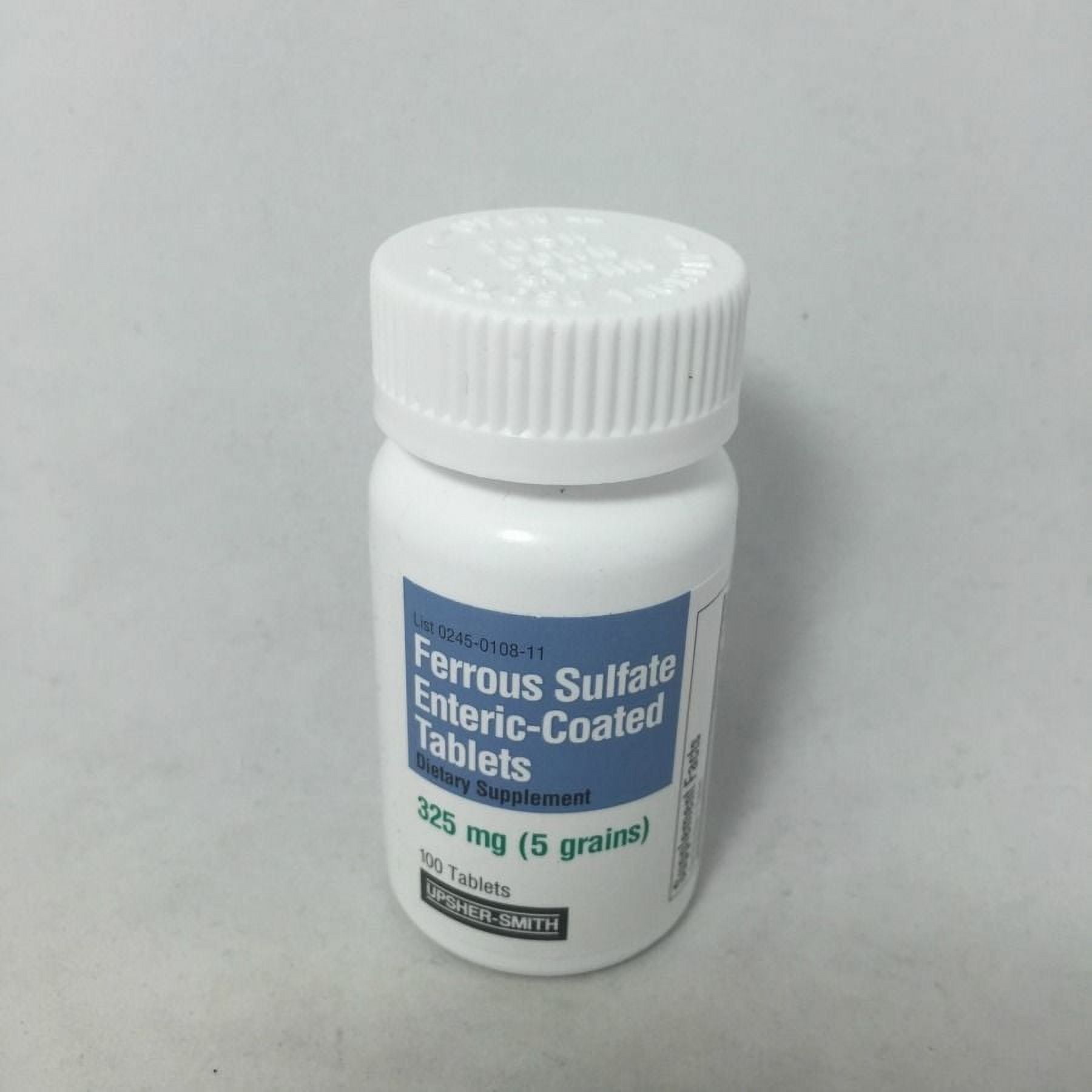 Upsher-Smith Ferrous Sulfate Enteric Energy Coated Tablets, 100ct, 3-Pack