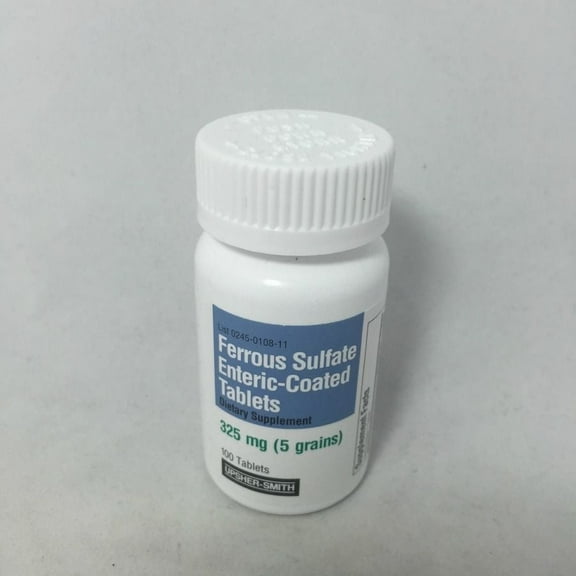 Upsher-Smith Ferrous Sulfate Enteric Energy Coated Tablets, 100ct, 3-Pack