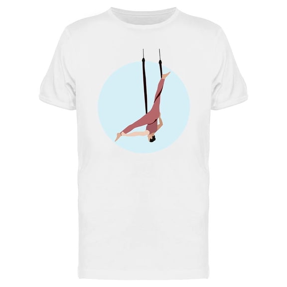 Upside Down Air Yoga T-Shirt Men -Image by Shutterstock, Male Large