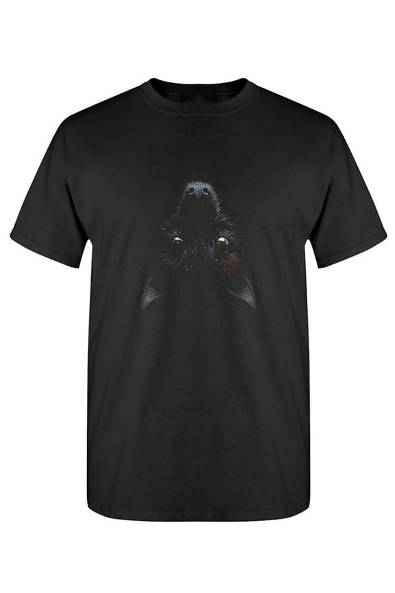 Upside Down Bat T-Shirt Men -SPIdeals Designs, Male Small