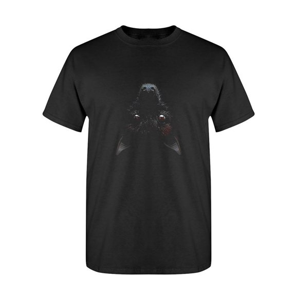 Upside Down Bat T-Shirt Men -SPIdeals Designs, Male x-Large