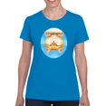 thumbnail image 1 of Upside Down Cat T-Shirt Women -Kayomi Harai Designs, Female Medium, 1 of 4