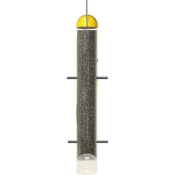 Woodstream Goldfinch Thistle Feeder Upside Down Tube Style - Hanging - Single Piece, Gold