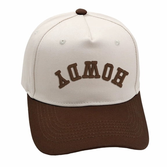 Upside Down HOWDY 3D Puff Embroidered Trucker Hat | Reverse Novelty Design, Adjustable Unisex Baseball Cap