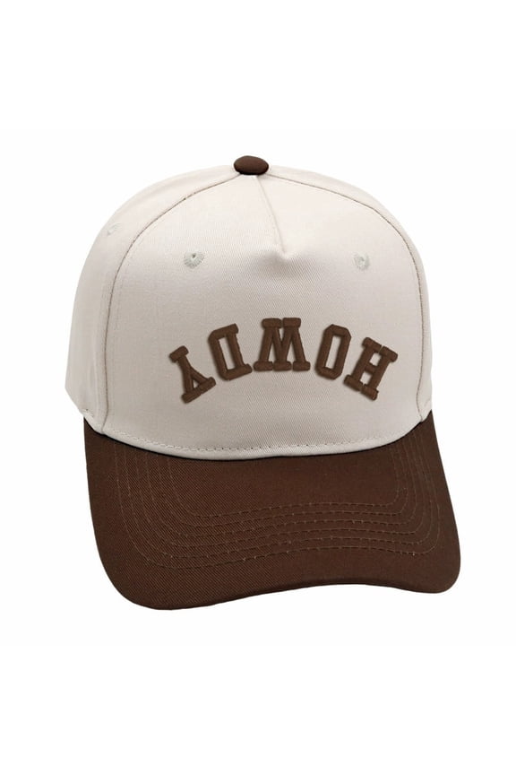 Upside Down HOWDY 3D Puff Embroidered Trucker Hat | Reverse Novelty Design, Adjustable Unisex Baseball Cap